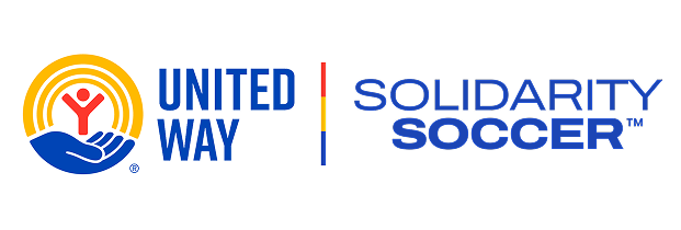 United Way & Solidarity Soccer Logo Lock up.